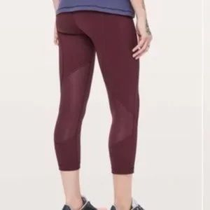 Lululemon Pace Rival Crop 22" Size 4 In Dark Adobe